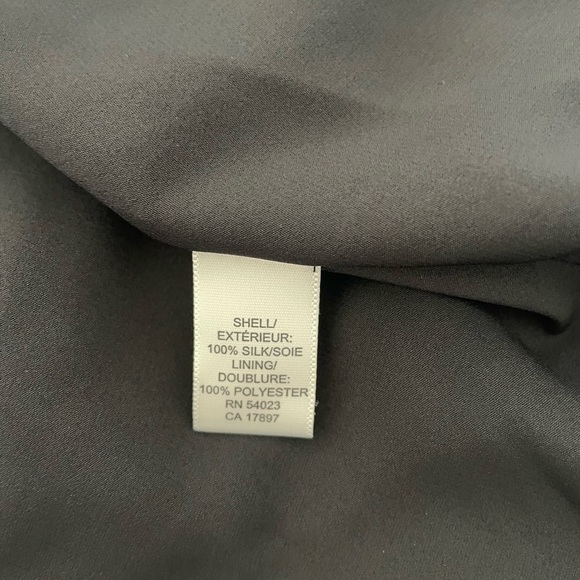 Banana Republic black silk waist tie mini dress - Picture 6 of 7